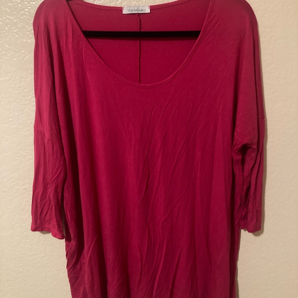 Chic Fuchsia Tunic Top